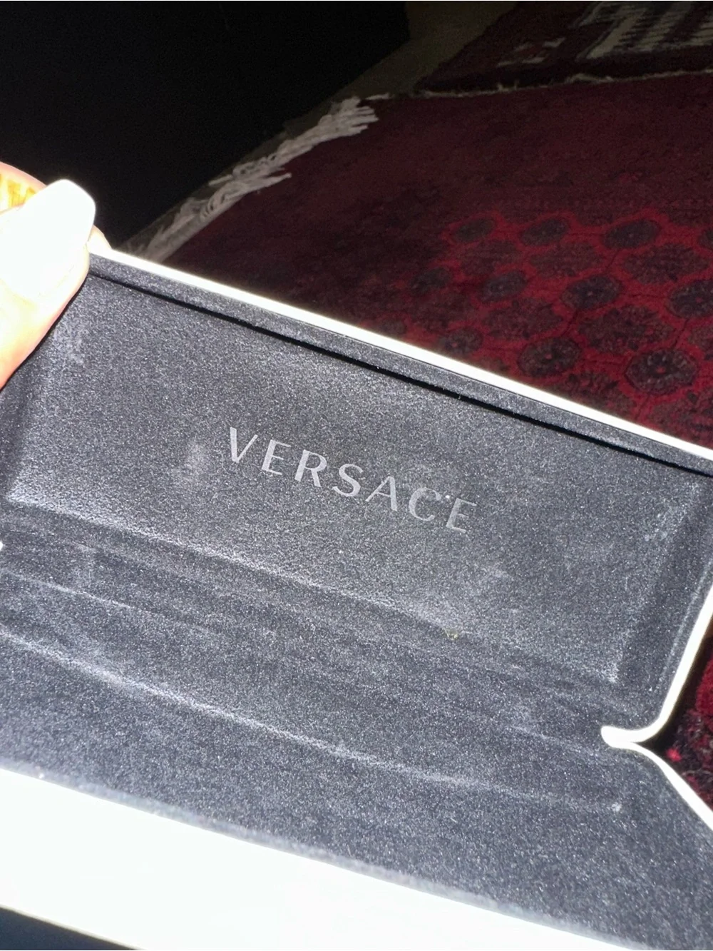 Versace Black Cat-Eye Sunglasses with Branded Case